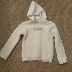BEAUTIFUL Personalized “Luke” infant sweater - NWOT
